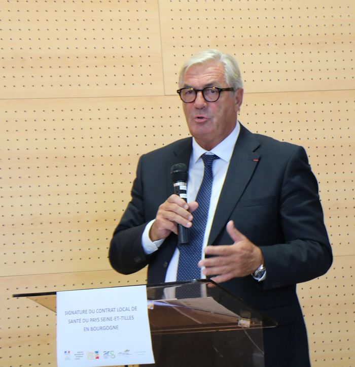  Le Contrat Local de Sant&eacute; (CLS). Fran&ccedil;ois Sauvadet, Pr&eacute;sident du Conseil D&eacute;partemental de la C&ocirc;te-d'Or