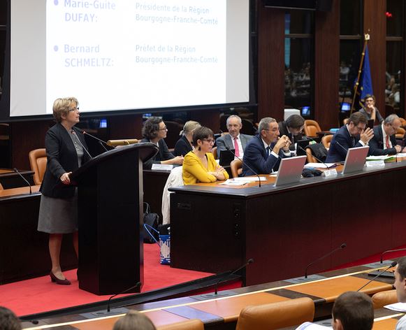 Marie-Guite Dufay, pr&eacute;sidente du Conseil r&eacute;gional
