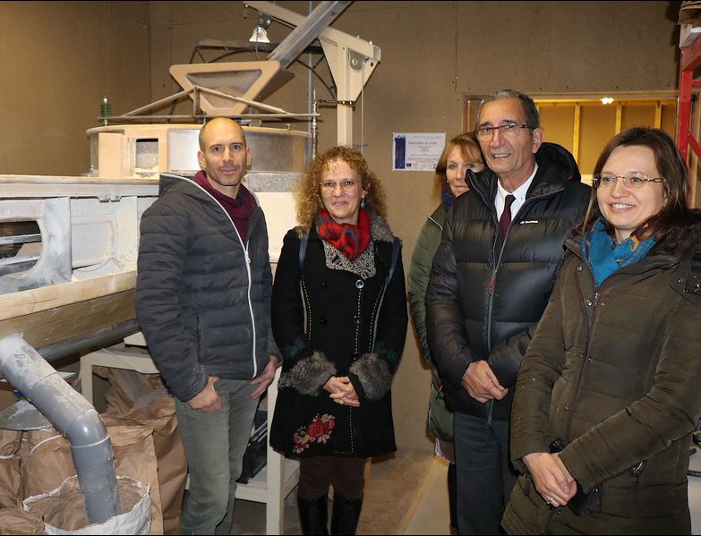 Visite de la fromagerie Gaugry et de la meunerie C&eacute;r&egrave;s, b&eacute;n&eacute;ficiaires du fonds europ&eacute;en agricole pour le d&eacute;veloppement rural (FEADER)