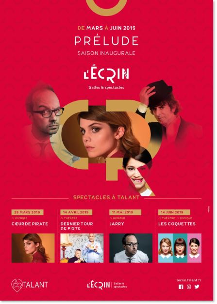 L'Ecrin - Talant - Culture - Spectacles - saison 2018