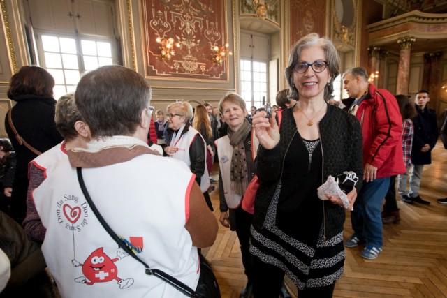 François Resbamen a reçu samedi les donneurs de sang à l'hôtel de ville François Resbamen a reçu samedi les donneurs de sang à l'hôtel de ville