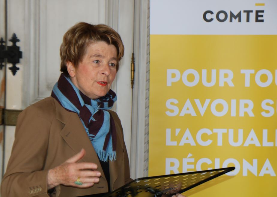 Marie Guite Dufay, Pr&eacute;sidente de la r&eacute;gion Bourgogne-Franche-Comt&eacute;