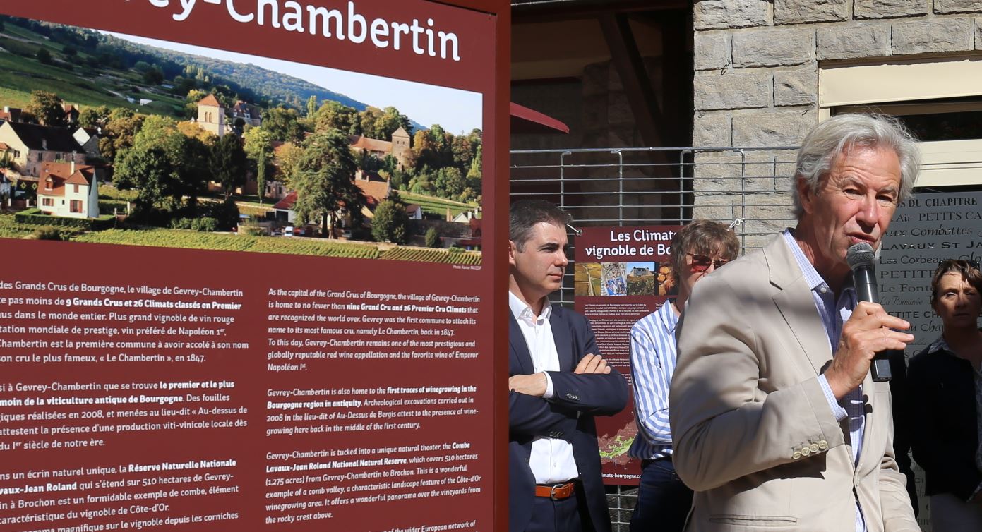 La signal&eacute;tique patrimoniale des Climats du vignoble de Bourgogne inaugur&eacute;e