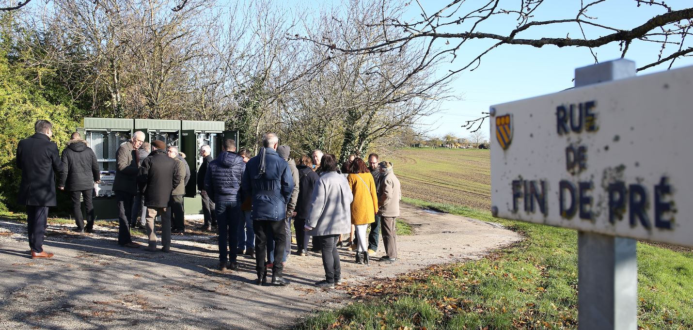 Le Tr&egrave;s haut d&eacute;bit a &eacute;t&eacute; inaugur&eacute; au hameau de Concoeur-et-Corboin