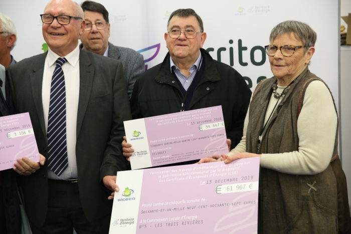 Efficacit&eacute; &eacute;nerg&eacute;tique, le SICECO r&eacute;compense 35 collectivit&eacute;s de C&ocirc;te-d'Or et leur remet 172 000 Euros &agrave; Cit&eacute; 21