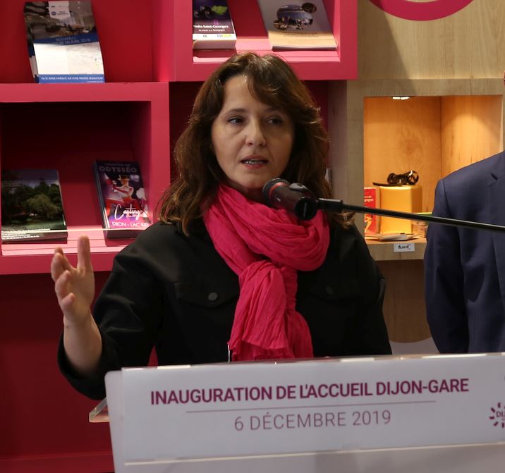 Sladana ZIVKOVIC, adjointe au maire, vice-pr&eacute;sidente de Dijon m&eacute;tropole, d&eacute;l&eacute;gu&eacute;e au tourisme et aux relations internationales, pr&eacute;sidente de l'Office de Tourisme Dijon M&eacute;tropole,