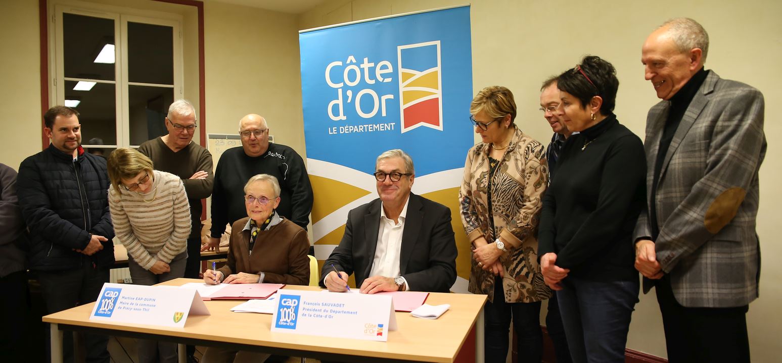 Signature du 30&egrave;me contrat &laquo; Cap 100% Cote-d'Or &raquo; &agrave; Pr&eacute;cy-sous-Thil 