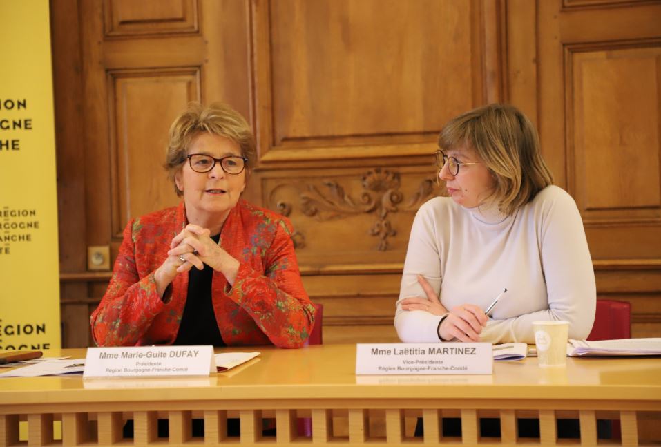 Marie-Guite Dufay, présidente de la Région Bourgogne-Franche- Comté Marie-Guite Dufay, présidente de la Région Bourgogne-Franche- Comté