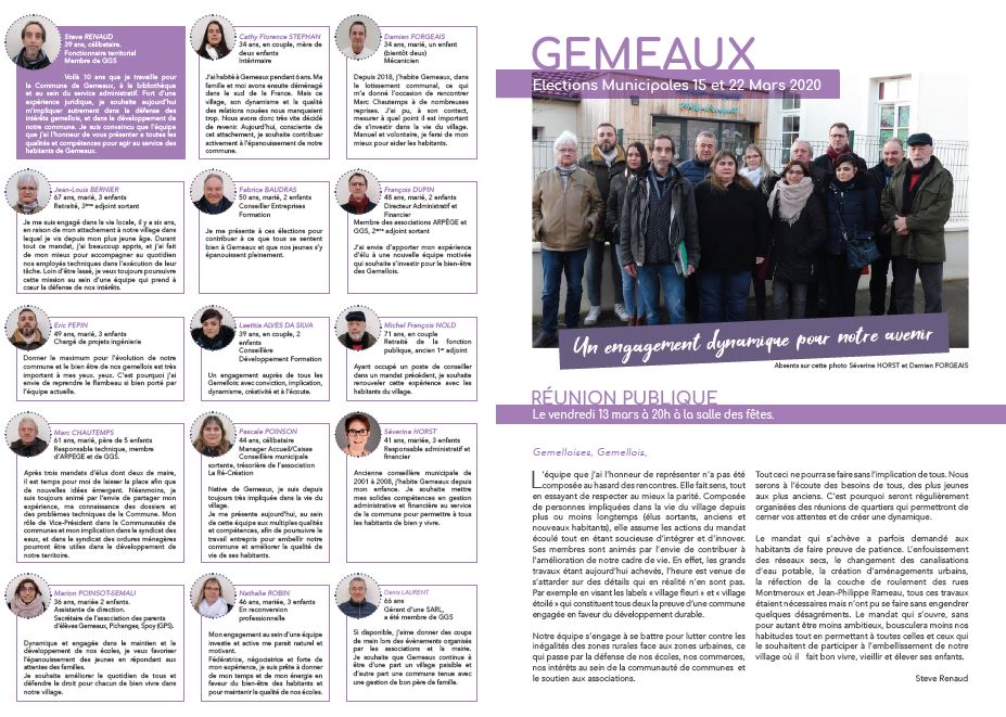 #municipales2020 : un engagement dynamique pour notre avenir avec Steve Renaud #municipales2020 : un engagement dynamique pour notre avenir avec Steve Renaud