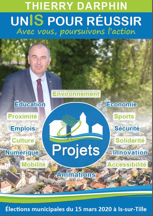 #municipales2020 : Unis pour r&eacute;ussir avec Thierry Darphin