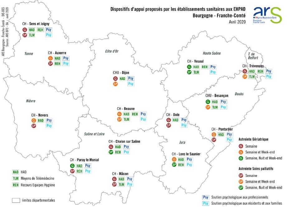 Coronavirus-COVID-19 en Bourgogne-Franche-Comt&eacute; Une dynamique de coop&eacute;ration territoriale en soutien aux EHPAD