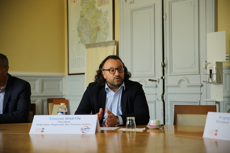 Vincent Martin, pr&eacute;sident de la F&eacute;d&eacute;ration r&eacute;gionale des Travaux publics de Bourgogne-Franche-Comt&eacute;