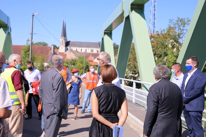 Le Pont Camille BAUDRY de Lamarche-sur-Sa&ocirc;ne