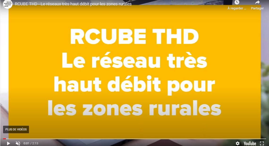 RCube THD, le r&eacute;seau tr&egrave;s haut d&eacute;bit pour les zones rurales