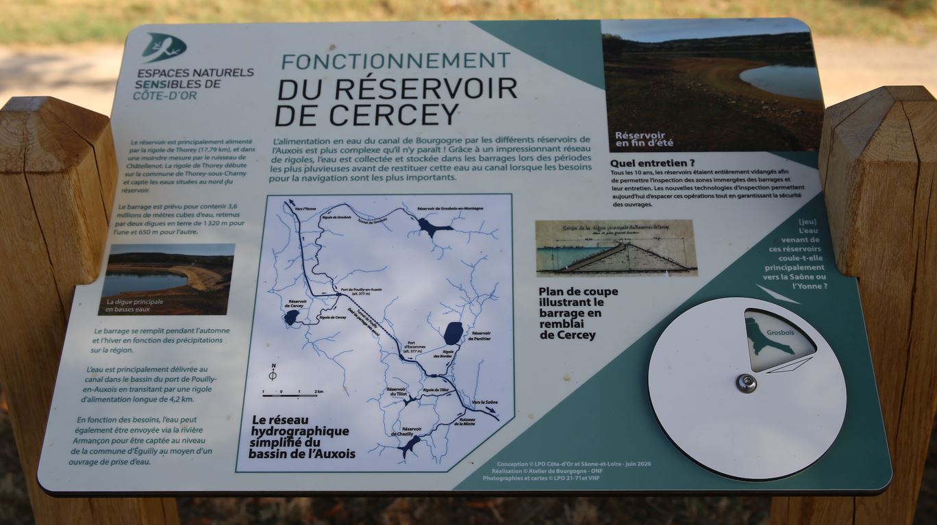 Espace Naturel Sensible (ENS) du r&eacute;servoir de Cercey.