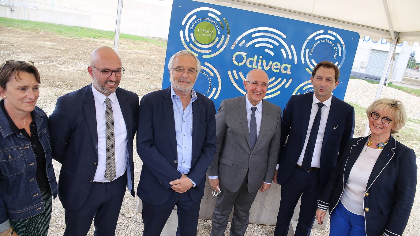 Dijon lance le chantier de construction de l'unit&eacute; de m&eacute;thanisation des boues de la station d'&eacute;puration eauvitale
