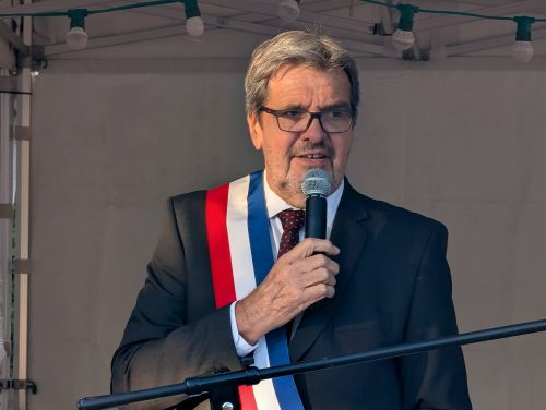 Michel Quinet, maire de Sainte-Marie-la-Blanche &copy;Nad&egrave;ge Hubert
