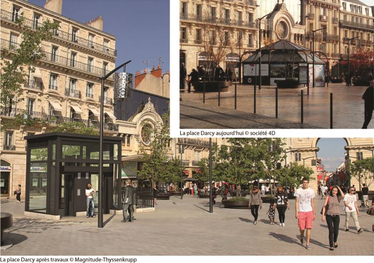 Dijon_Embellissement de la place Darcy.