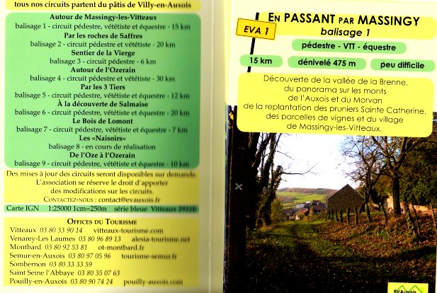 Champrenault, inauguration du chemin des nazoirs d'EVAuxois.
