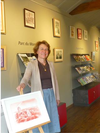 Fran&ccedil;oise Carpentier expose &agrave; l&rsquo;Office de Tourisme de Pr&eacute;cy-sous-Thil