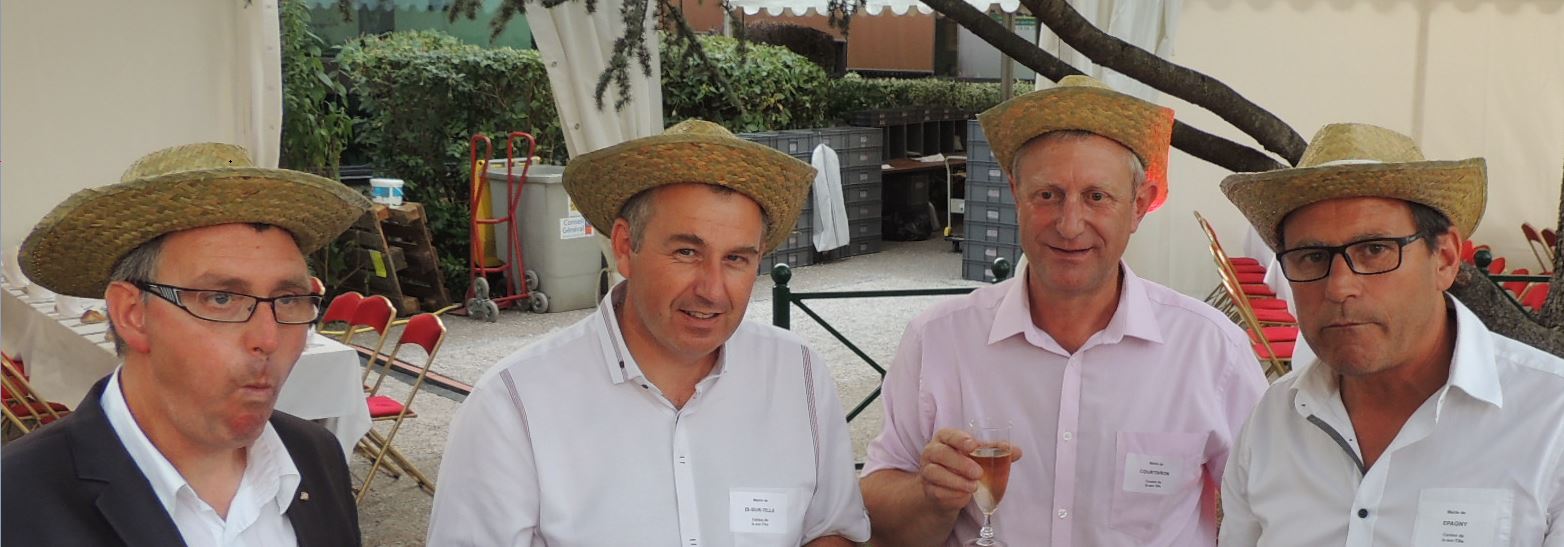 R&eacute;ception des Maires dans les jardins du Conseil D&eacute;partemental. Echo des communes
