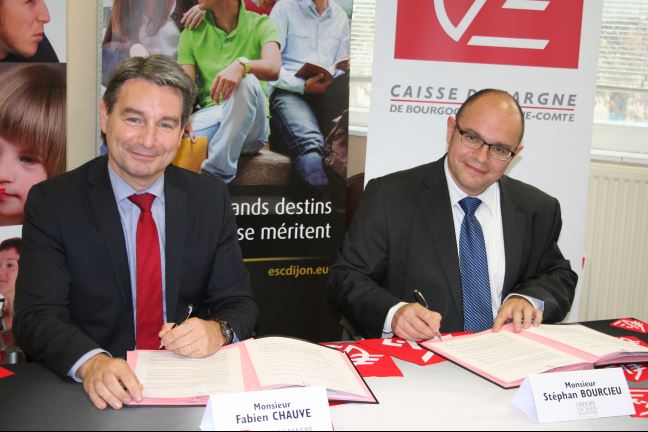 La Caisse d&rsquo;Epargne de Bourgogne Franche-Comt&eacute; et le Groupe ESC Dijon-Bourgogne