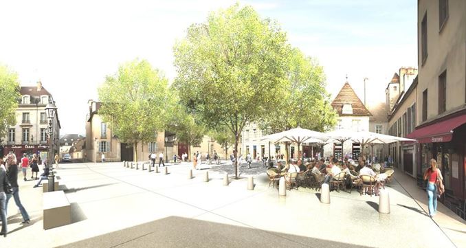 Dijon pr&eacute;sente son projet d'am&eacute;nagement urbain, Place des Cordeliers
