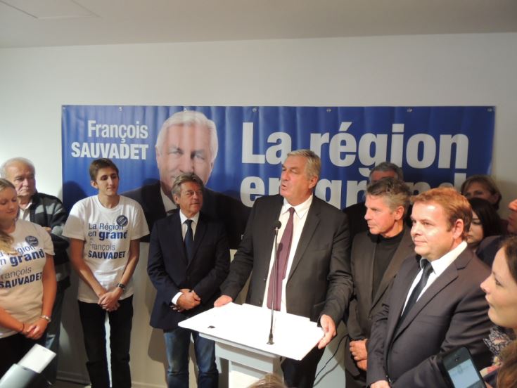 Elections r&eacute;gionales : Fran&ccedil;ois Sauvadet a inaugur&eacute; ses permanences de campagne &agrave; Dijon et Besan&ccedil;on