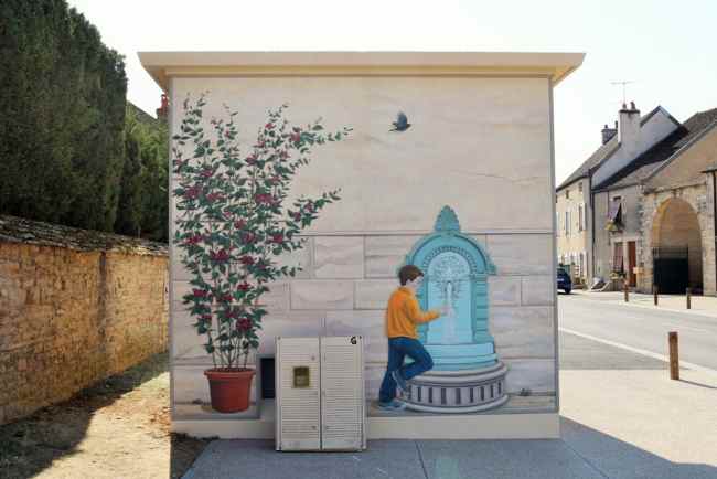 Gevrey-Chambertin inaugure sa fresque.