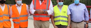 Aménagement du territoire : François Sauvadet visite le chantier du contournement de Mirebeau-sur-Bèze