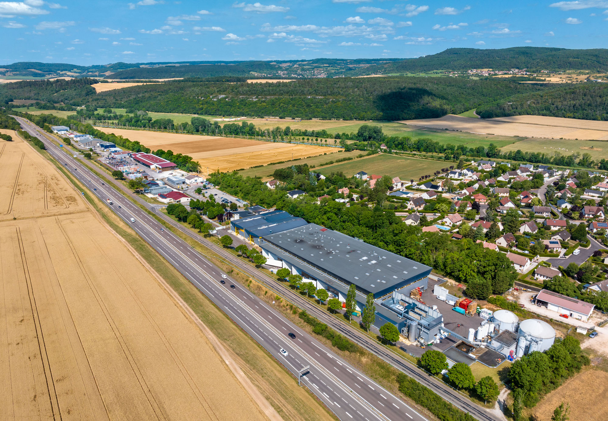 Zone artisanale Fleurey sur Ouche © Drone-TT
